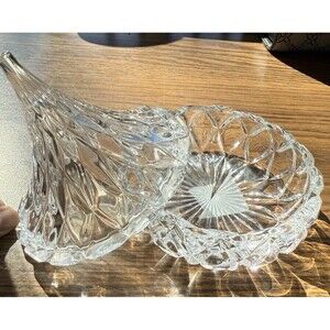Godinger Hershey's Kisses Hand Crafted Crystal Kiss Candy Dish Glass